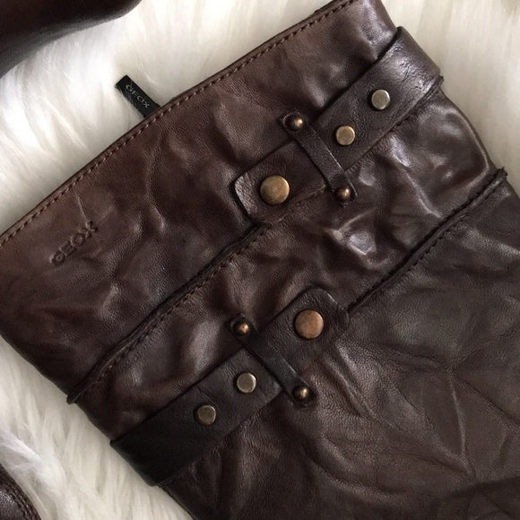 Geox Shoes Geox Leather Riding Boots Sz 6 Poshmark